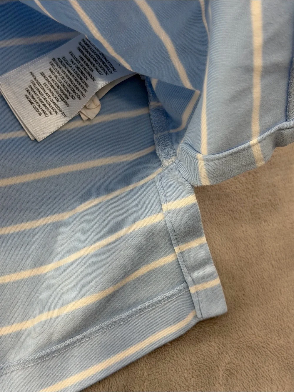 100%Cotton Ralph Lauren Light Blue Shirt Summer Guest Party Beach L